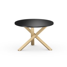 STK-TRIPLE-COLOR Czarny, okrągły stolik kawowy, dwa rozmiary