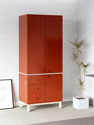 Dwudrzwiowa szafa ubraniowa na wymiar - SZ-MODEL (2.2) KONFIGURATOR