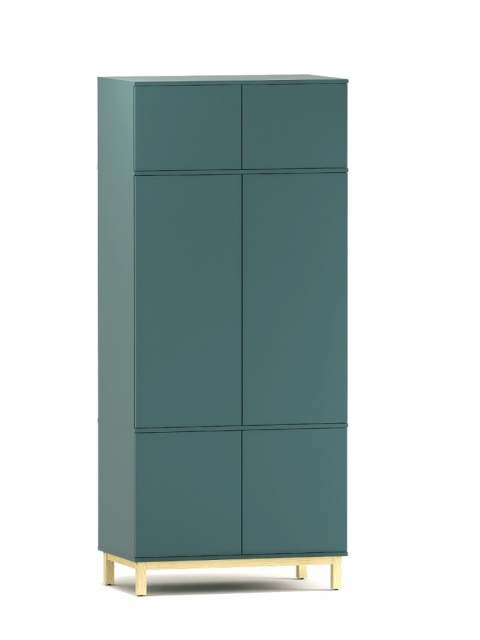 Dwudrzwiowa szafa z nadstawką, z szafkami - na wymiar - SZ-MODEL (3.2)