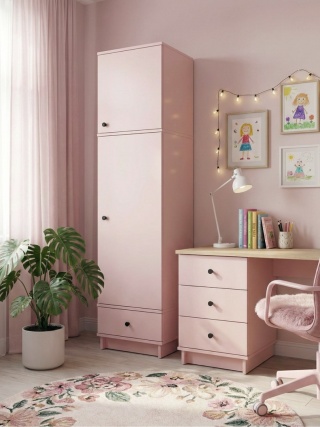 Pojedyncza, wysoka szafa-słupek z jedną szufladą, na wymiar - SZ-MODEL (3.1)