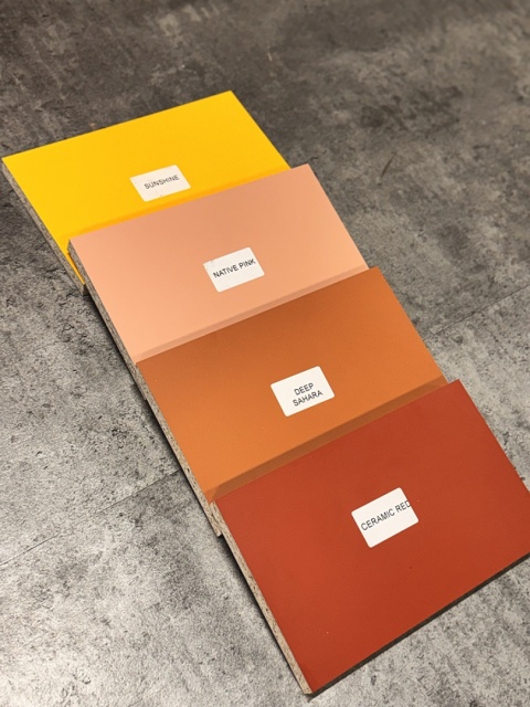 Próbki kolorów i dekorów