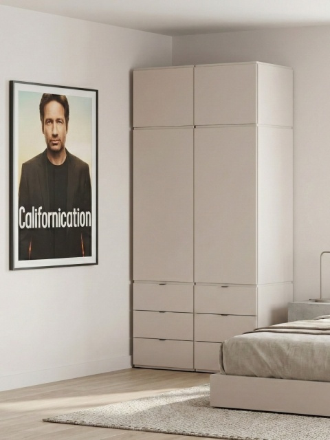 NOWOŚĆ! Nowoczesna, modułowa, szafa w opcji z 2 szufladami - błyskawiczny montaż - SMPL (3.1.2).