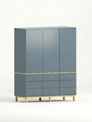 Trzydrzwiowa szafa na wymiar. Aż 9 szuflad do przechowywania! - SZ-MODEL (2.3)