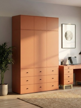 Trzydrzwiowa szafa na wymiar, z nadstawką. Aż 9 szuflad! - SZ-MODEL (3.3)