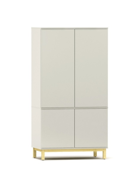 Dwudrzwiowa szafa z szafkami i szufladami do wyboru. Na wymiar. - SZ-MODEL (2.2)