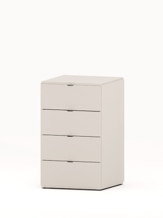 SMPL - modułowa szafka/komoda z czterema szufladami lub szafką, kolory i drewnopodobne dekory (1.1)