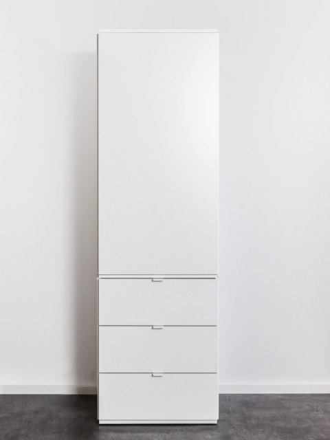 Minimalistyczna szafa o ekspresowym montażu z 3 szufladami - SMPL (2.1.3)