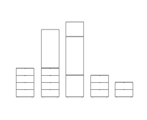 Wysoki słupek, którym stworzysz szafę! Kaszmir. SMPL. Gotowy do wysyłki. Prosty montaż! 50x59x244w