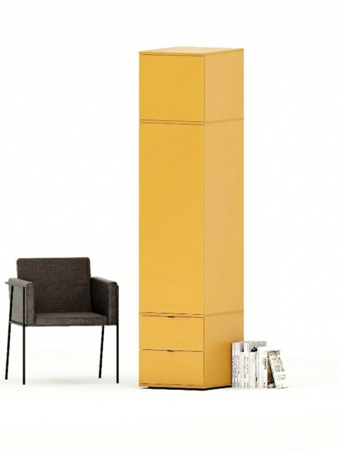 Wysoka szafa-słupek z nadstawką i dwiema szufladami, nadstawka, na wymiar - SZ-MODEL (3.1)