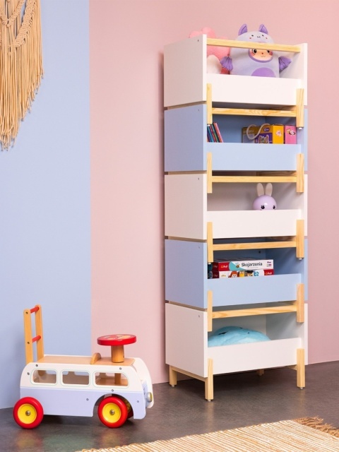 SIMPLBOX 6.0 - skrzynka do pionowego składowania / sztaplowania, kaszmir 44x32x37w