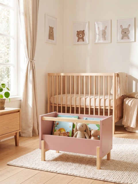 SIMPLBOX 6.0 - skrzynka do pionowego składowania / sztaplowania, różowa 44x32x37w