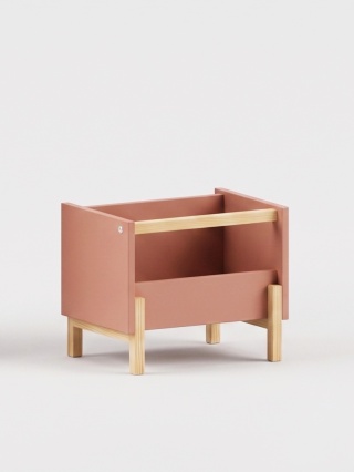 SIMPLBOX 6.0 - skrzynka do pionowego składowania / sztaplowania, różowa 44x32x37w