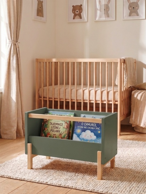 SIMPLBOX 6.0 - skrzynka do pionowego składowania / sztaplowania, zielona 44x32x37w