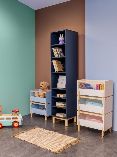 SIMPLBOX 6.0 - skrzynka do pionowego składowania / sztaplowania, żółta 44x32x37w