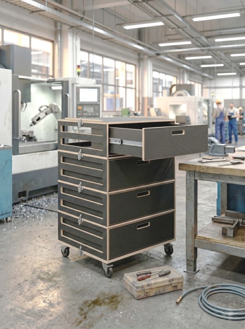 SIMPLBOX-PRO 7.0 - mobilny system do przechowywania. Szuflady-skrzynie.