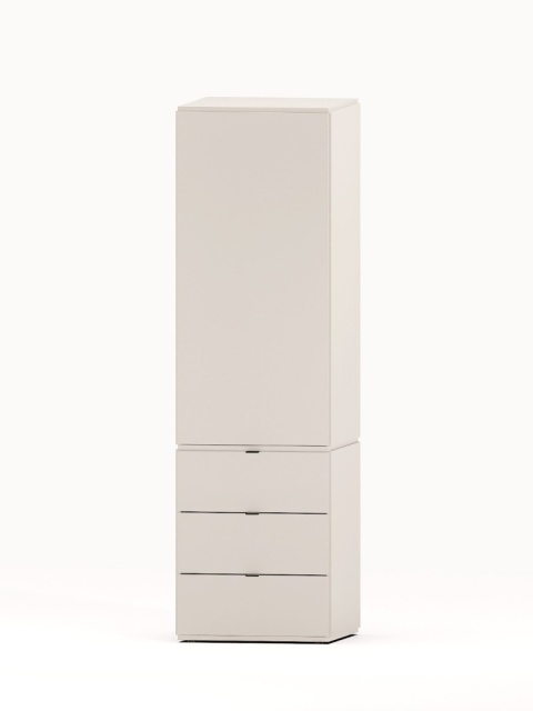 Minimalistyczna szafa o ekspresowym montażu z 3 szufladami - SMPL (2.1.3)