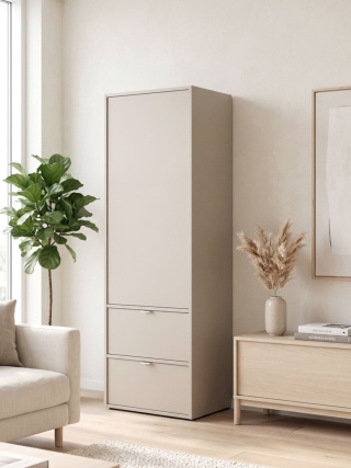 SZ-VOEK-1 - szafa z szufladami, półkami, zamykanymi szafkami. Wybierz wyposażenie, konfiguruj wymiary i kolory.