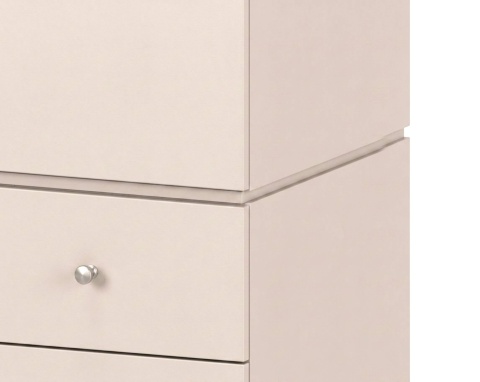 Szafa do sufitu i na pełną szerokość. Modułowa szafa SMPL o błyskawicznym montażu i z 4 szufladami. (3.1.4)