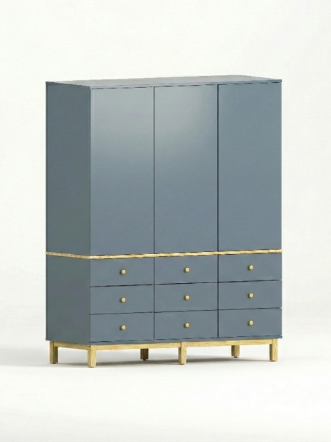 Trzydrzwiowa szafa na wymiar, z szafkami i szufladami do wyboru - SZ-MODEL (2.3)