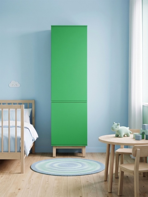 Wariant: jednokolumnowa szafa-słupek | 40x55x190cm | trzy szuflady lub drzwiczki - SZ-MODEL (2.1)