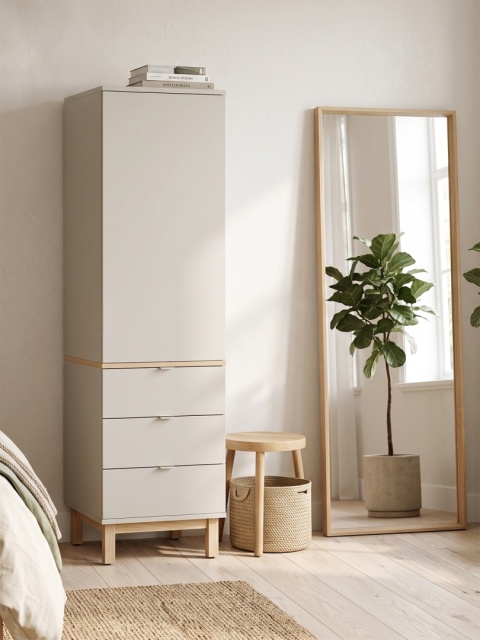 Wariant: jednokolumnowa szafa-słupek | 40x55x190cm | trzy szuflady lub drzwiczki - SZ-MODEL (2.1)