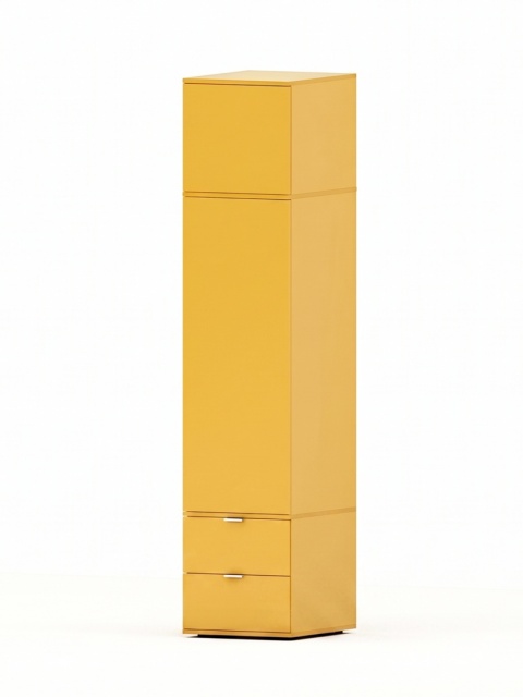 Wariant: jednokolumnowa szafa-słupek z nadstawką | 40x55x211cm | dwie szuflady - SZ-MODEL (3.1)