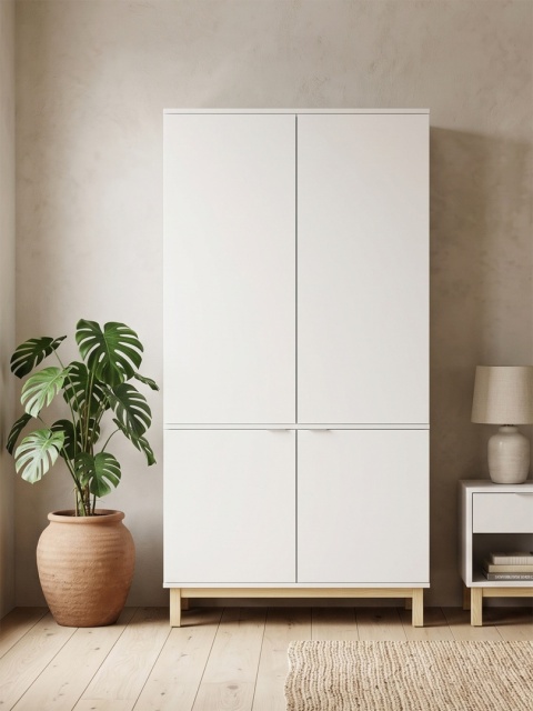 Wariant: szafa dwudrzwiowa | 100x55x190cm | trzy rzędy szuflad lub szafki - SZ-MODEL (2.2)