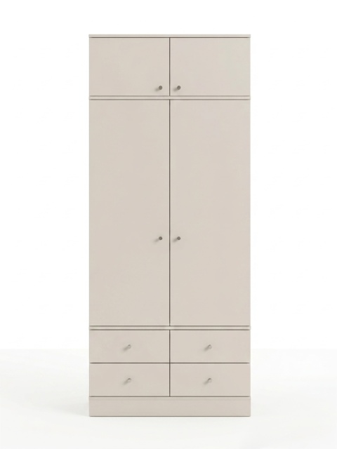 Wariant: szafa dwudrzwiowa z nadstawką | 100x55x211cm | cztery szuflady - SZ-MODEL (3.2)