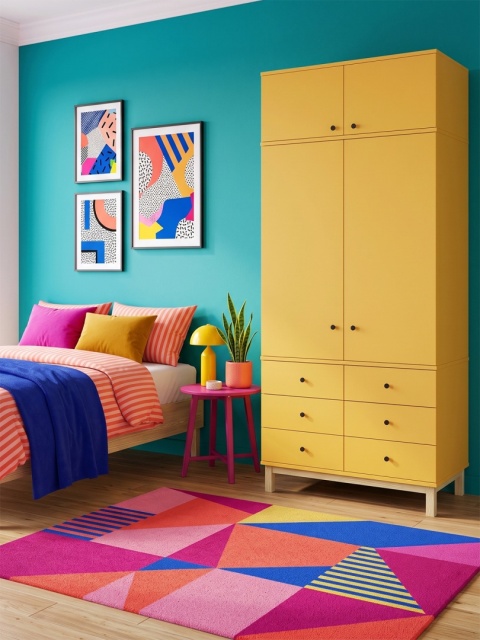 Wariant: szafa dwudrzwiowa z nadstawką | 100x55x230cm | trzy rzędy szuflad lub szafki - SZ-MODEL (3.2)