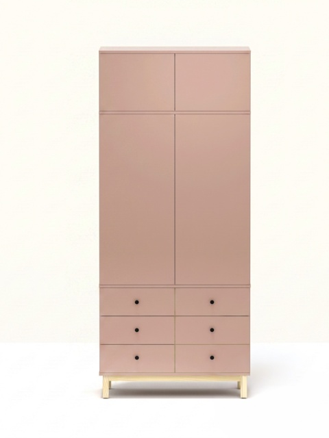 Wariant: szafa dwudrzwiowa z nadstawką | 100x55x230cm | trzy rzędy szuflad lub szafki - SZ-MODEL (3.2)