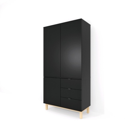 Wariant: szafa dwudrzwiowa | 100x55x190cm | trzy rzędy szuflad lub szafki - SZ-MODEL (2.2)