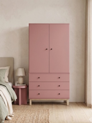 Wariant: szafa dwudrzwiowa | 80x55x190cm | trzy szerokie szuflady - SZ-MODEL (2.2)