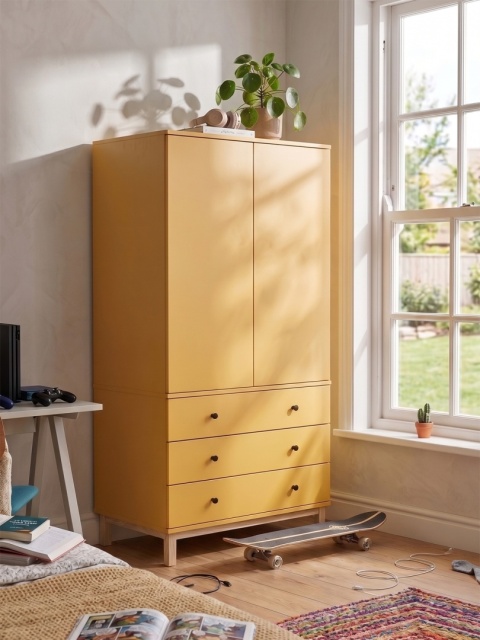 Wariant: szafa dwudrzwiowa | 80x55x190cm | trzy szerokie szuflady - SZ-MODEL (2.2)
