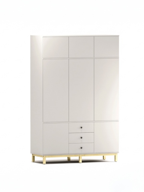 Wariant: szeroka, trzydrzwiowa szafa z nadstawką | 140x55x230cm | szafki i szuflady - SZ-MODEL (3.3)