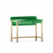 B-DES8 zielone biurko dla dziecka, młodzieżowe z przegrodą i szufladami