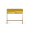 B-DES8 żółte biurko dla dziecka, młodzieżowe z przegrodą i szufladami