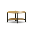 STK-NLEVEL2-okrągły-duży-stolik-kawowy-z-półką-dębowy-fornir-czarne-nogi-loft-minimalizm-japandi-verysimpl