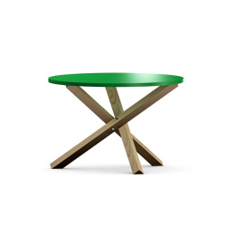 STK-TRIPLE-COLOR Zielony, okrągły stolik kawowy, dwa rozmiary