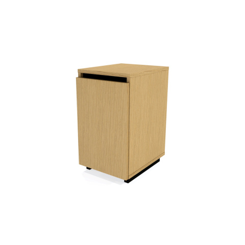KON-DES1-PRO Kontener pod biurko lub szafka nocna z forniru dębowego i drewna