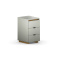 KON-DES2-COLOR Szary, popielaty kontenerek pod biurko/ szafka nocna z trzema szufladami