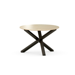 STK-TRIPLE-PRO Okrągły stolik kawowy ze sklejki brzozowej i drewna, dwa rozmiary