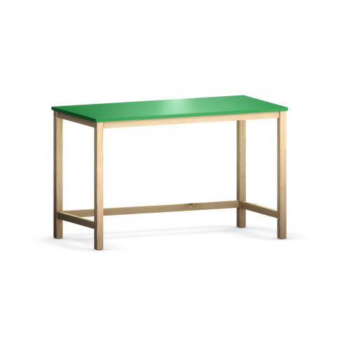 B-DES3 proste biurko skandynawskie/japandi na drewnianych nogach. Do wyboru wiele kolorów, dekorów, sklejka i fornir