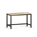 B-DES3 biurko w stylu skandynawskim, na drewnianych nogach w wielu kolorach, drewnopodobnych dekorach, ze sklejki i forniru