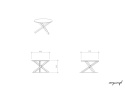 STK-TRIPLE Biały, okrągły stolik kawowy w skandynawskim stylu, dwa rozmiary