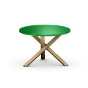 STK-TRIPLE okrągły stolik kawowy. Do wyboru wiele kolorów, drewnopodobnych dekorów, sklejka i fornir. Dwa rozmiary!