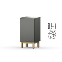 SZ-MODEL2 (1.1) - niska szafka, kontener, z drzwiczkami lub szufladami. Na wymiar. Kolory i drewnopodobne dekory do wyboru