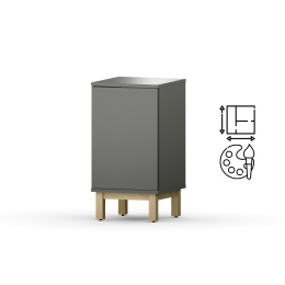 SZ-MODEL2 (1.1) - niska szafka, kontener, drzwiczki lub szuflady. Na wymiar. Kolory i drewnopodobne dekory.