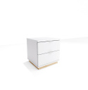 SZ-MODEL2 (1.1N) - szafka nocna z dwiema szufladami. Na wymiar. Kolory i drewnopodobne dekory do wyboru.