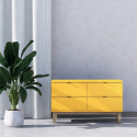 SZ-MODEL2 (1.2) - niska szafka, komoda z drzwiczkami lub szufladami. Na wymiar. Do wyboru kolory i drewnopodobne dekory.