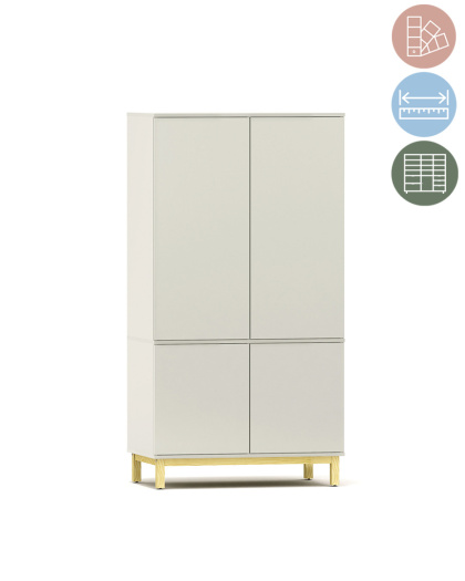 Dwupoziomowa i dwukolumnowa szafa - SZ-MODEL-2.2